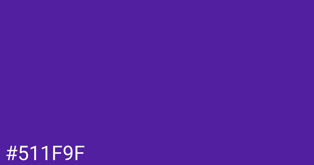 Hex color #511f9f graphic