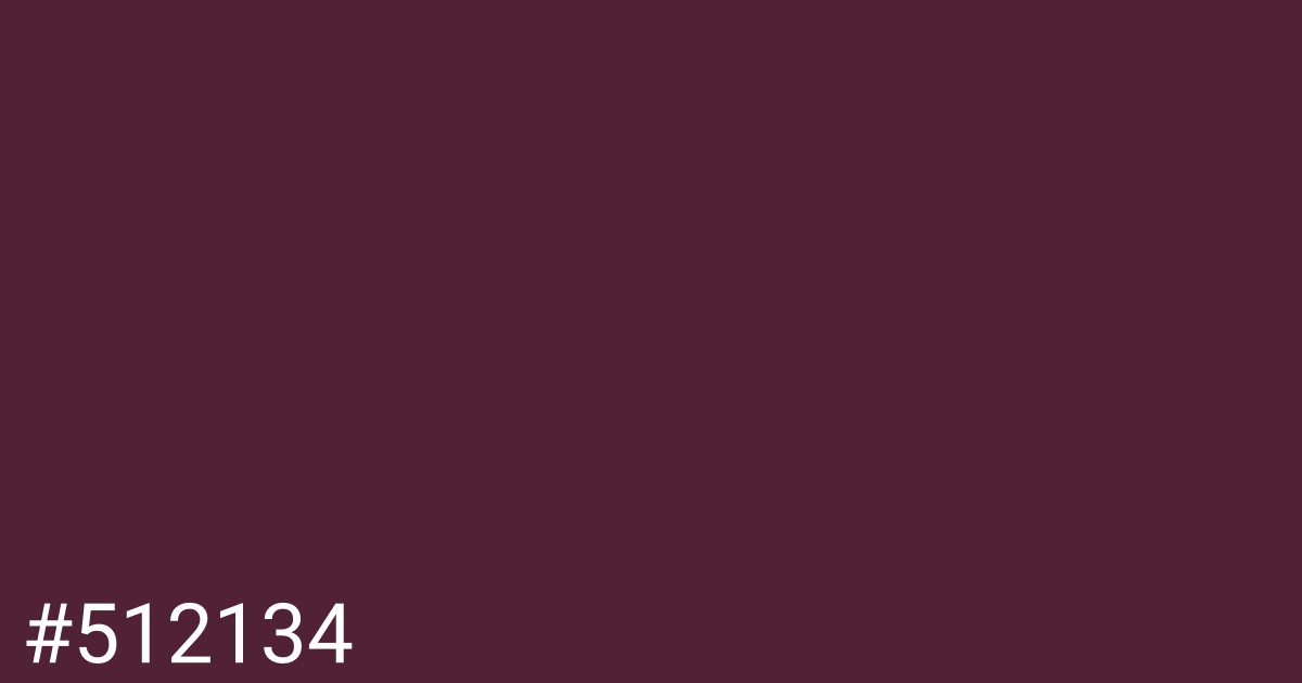 Hex color #512134 graphic