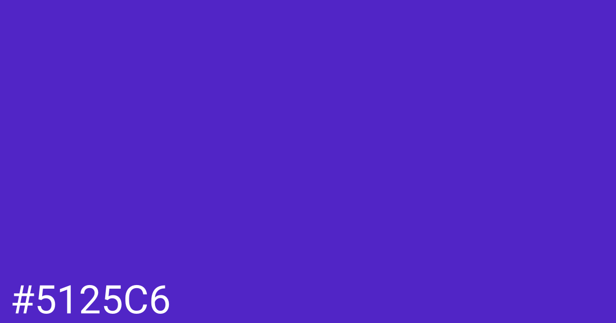 Hex color #5125c6 graphic