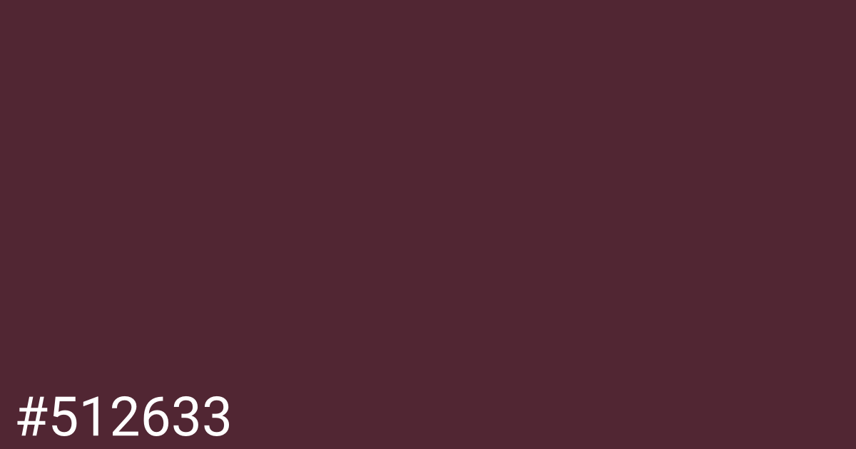 Hex color #512633 graphic