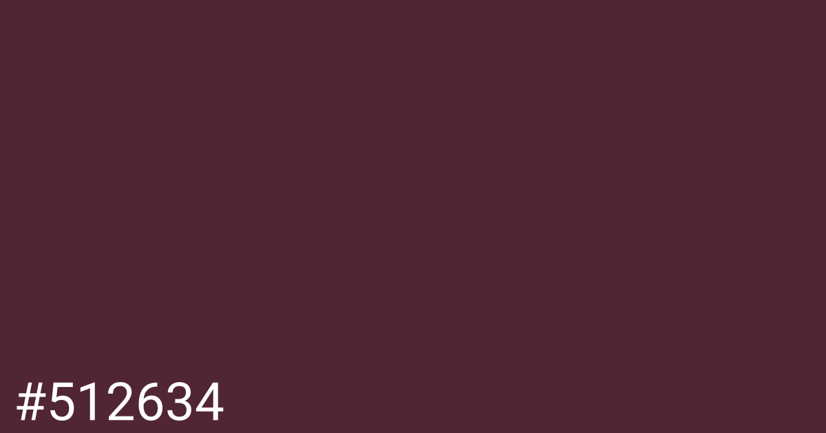 Hex color #512634 graphic