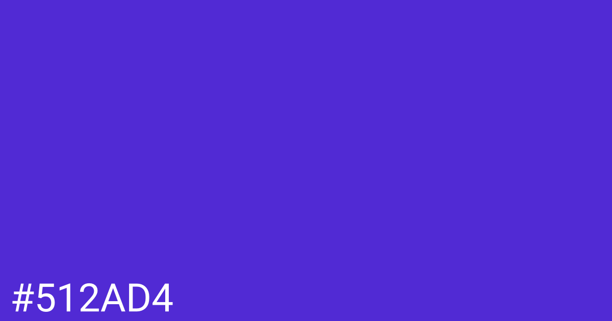 Hex color #512ad4 graphic