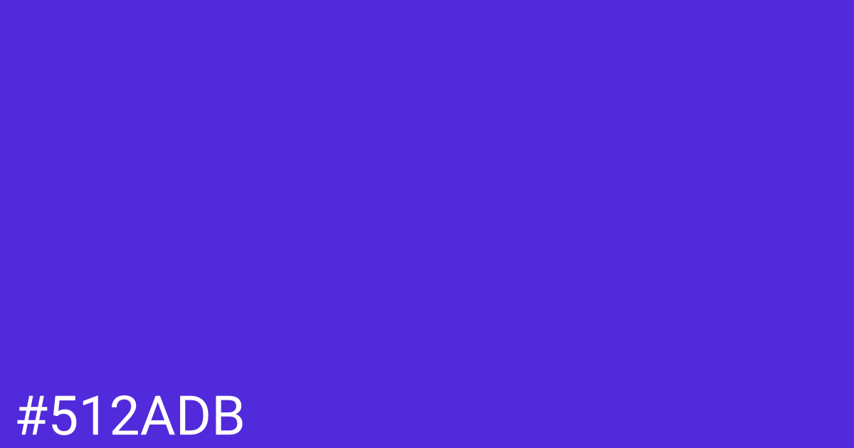 Hex color #512adb graphic