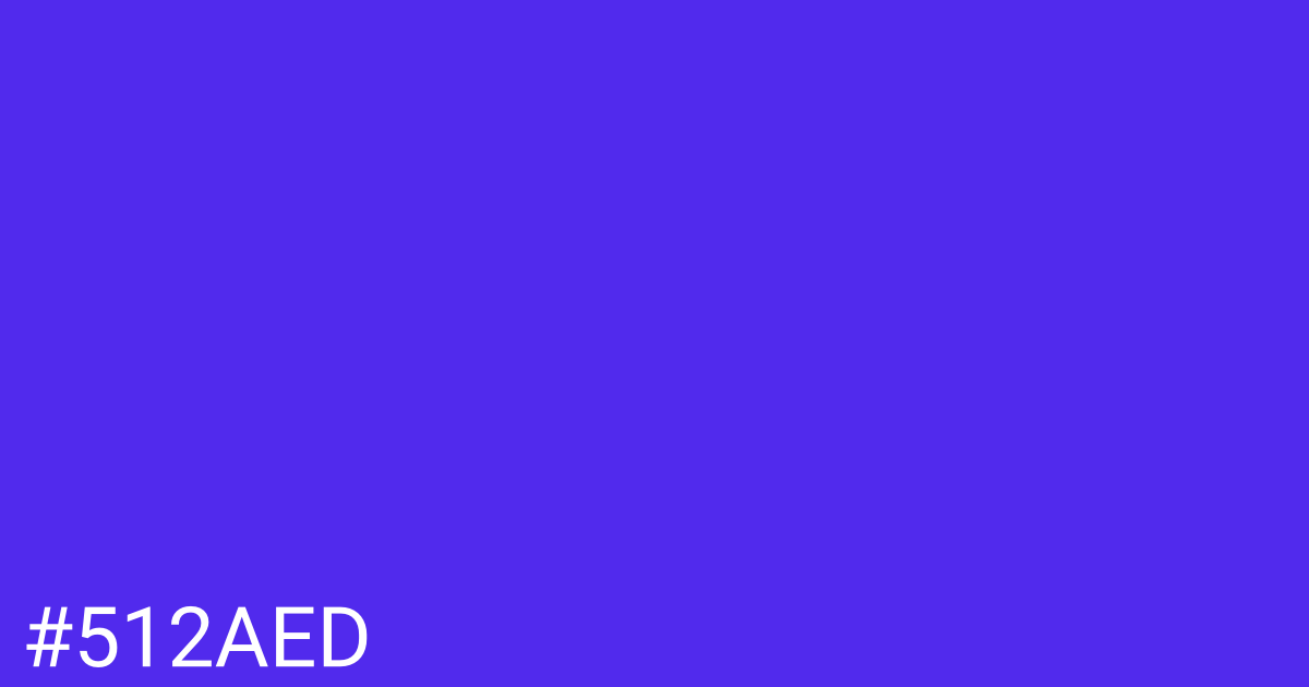 Hex color #512aed graphic