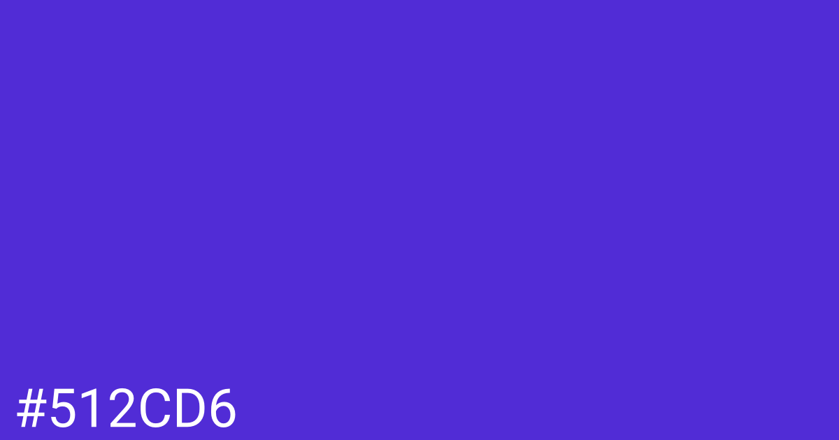 Hex color #512cd6 graphic