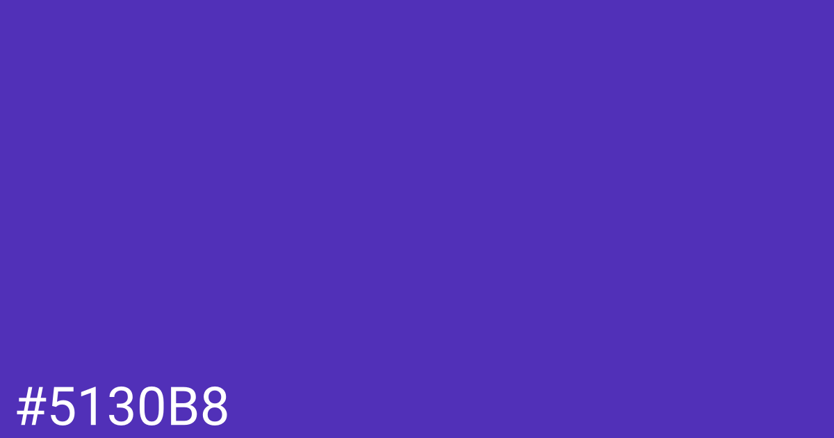 Hex color #5130b8 graphic