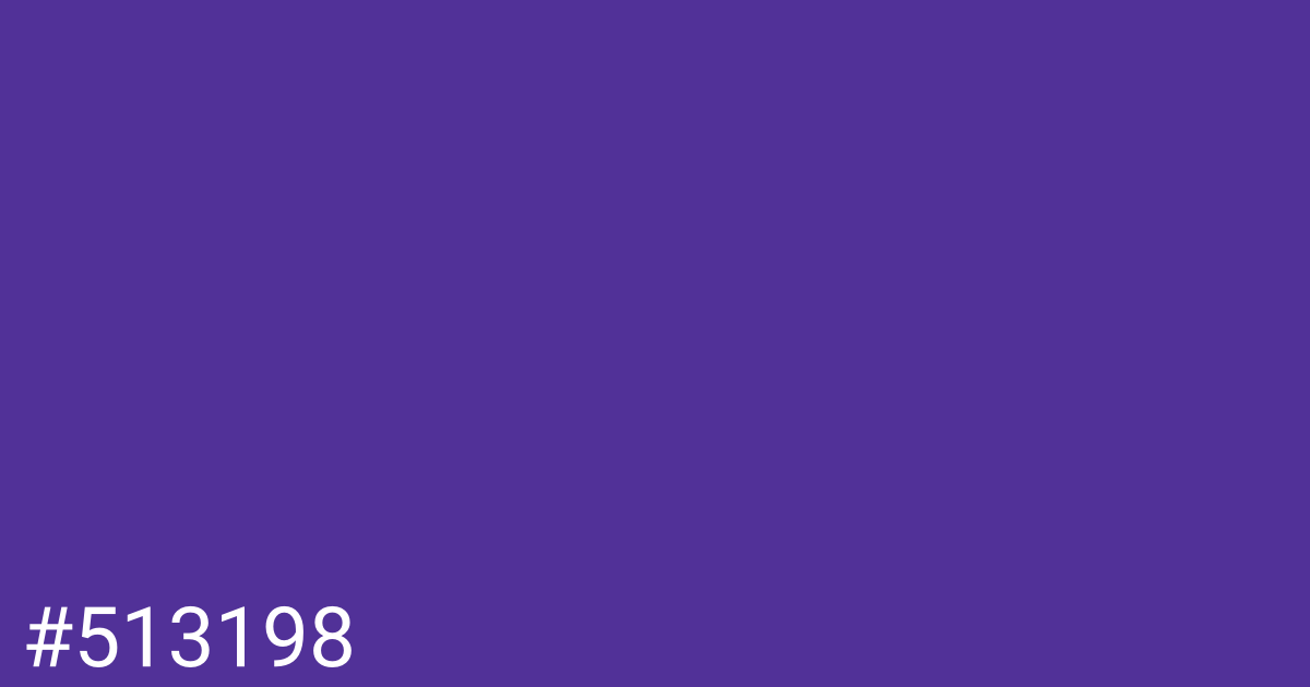 Hex color #513198 graphic