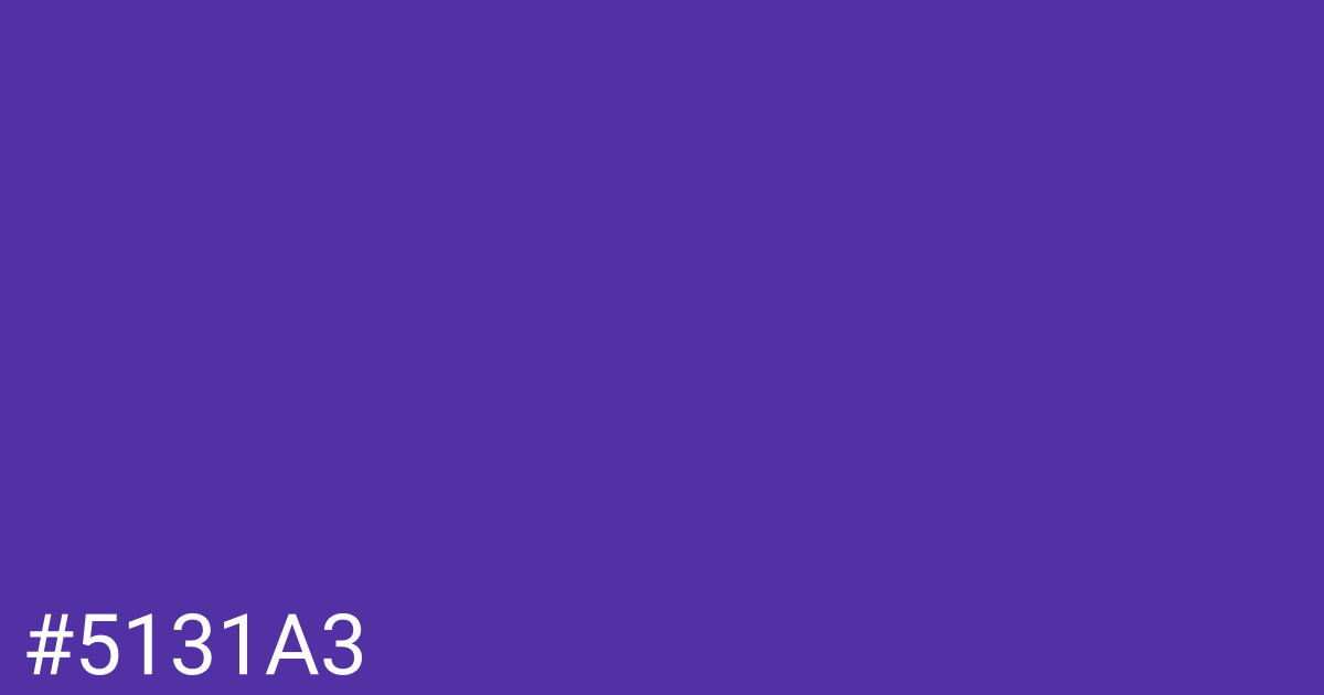 Hex color #5131a3 graphic