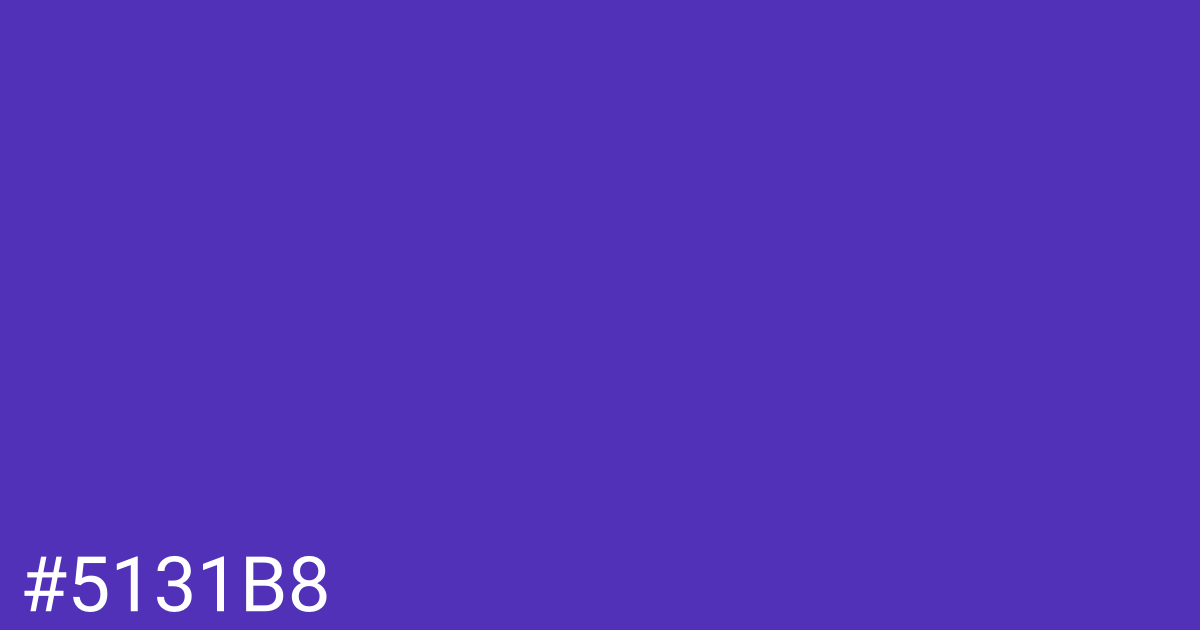 Hex color #5131b8 graphic