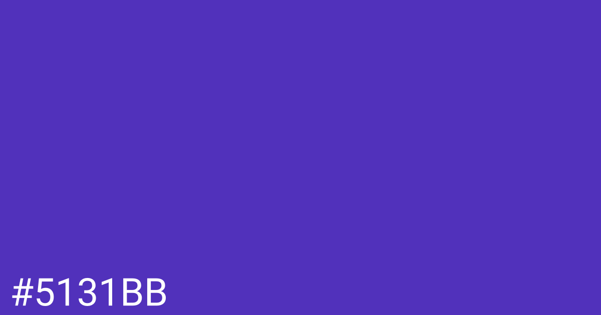 Hex color #5131bb graphic