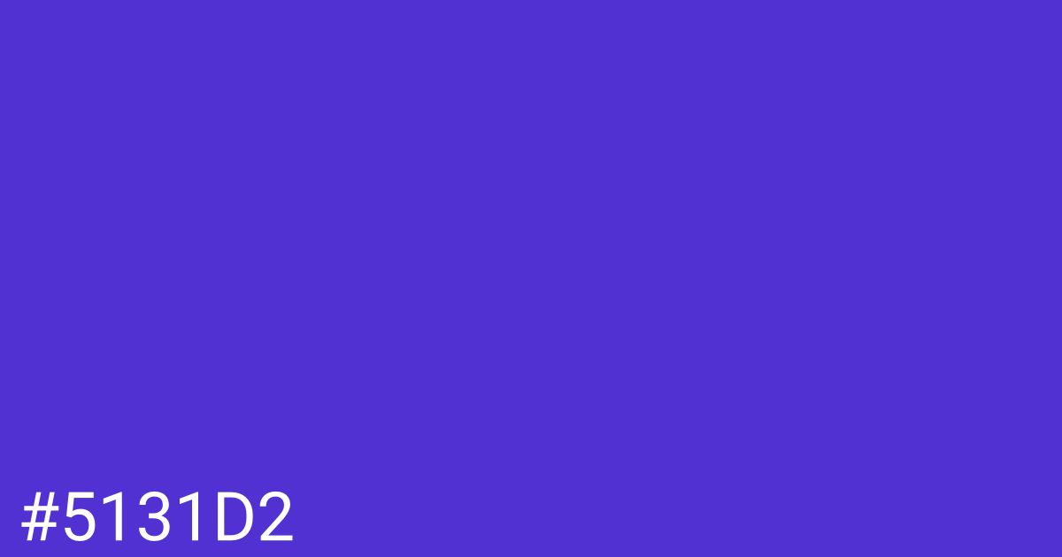 Hex color #5131d2 graphic