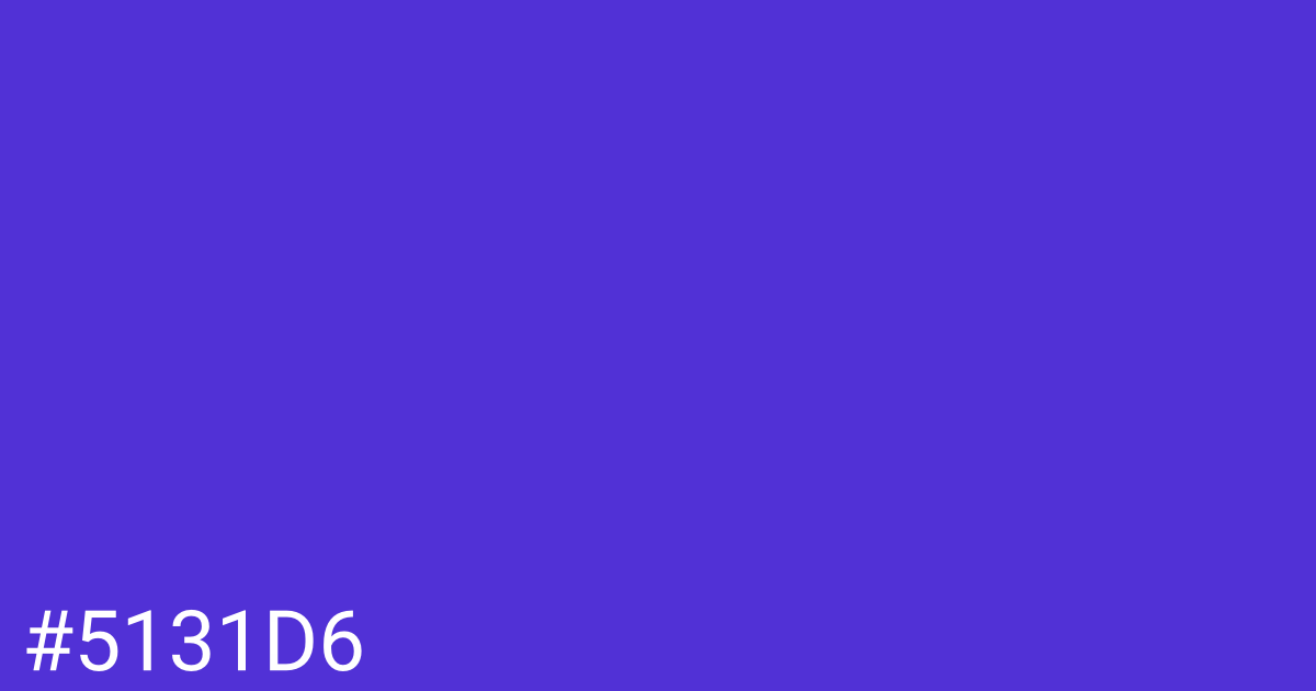 Hex color #5131d6 graphic