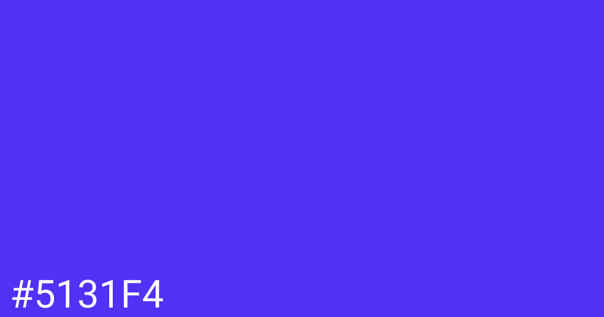 Hex color #5131f4 graphic