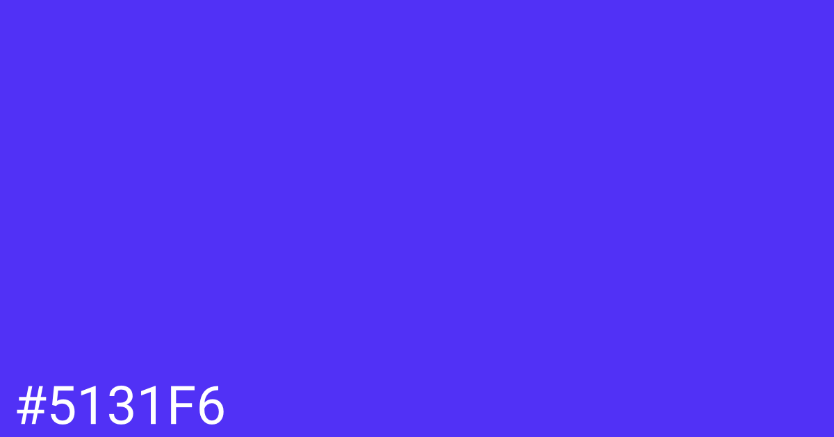 Hex color #5131f6 graphic