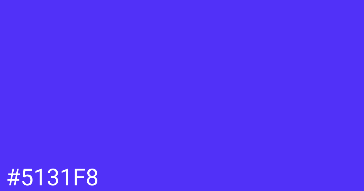 Hex color #5131f8 graphic