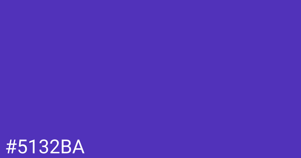 Hex color #5132ba graphic