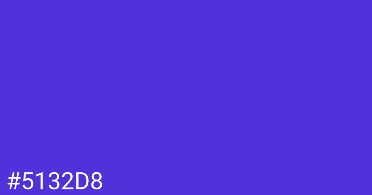 Hex color #5132d8 graphic