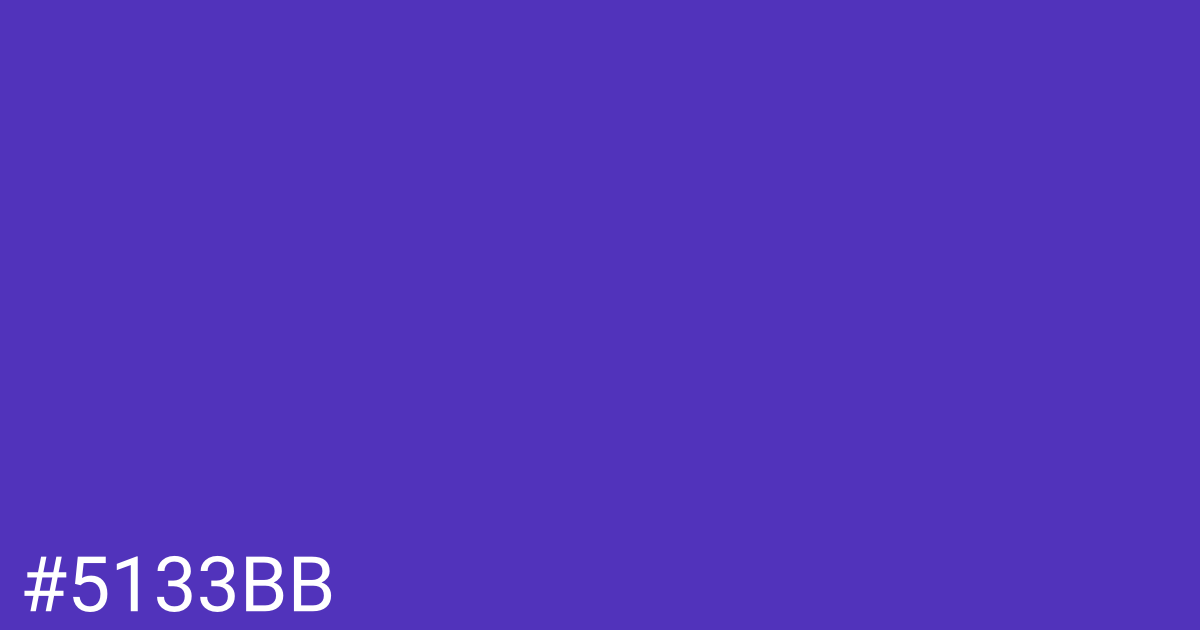 Hex color #5133bb graphic