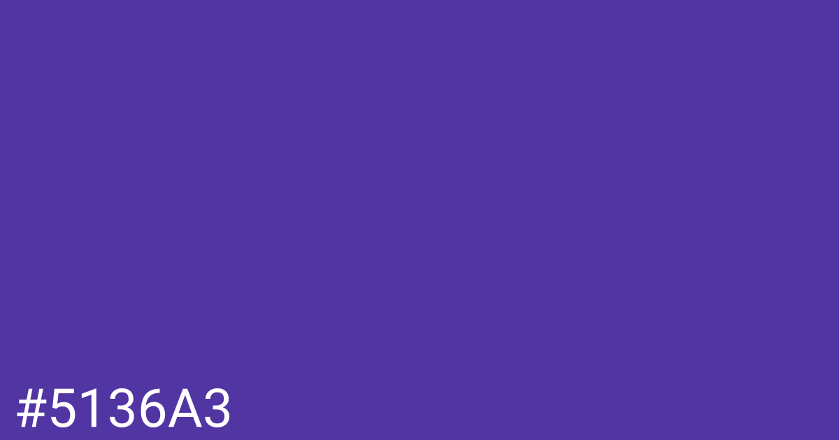 Hex color #5136a3 graphic