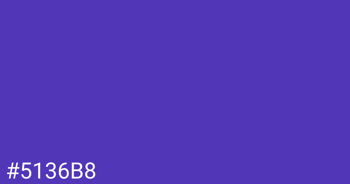 Hex color #5136b8 graphic