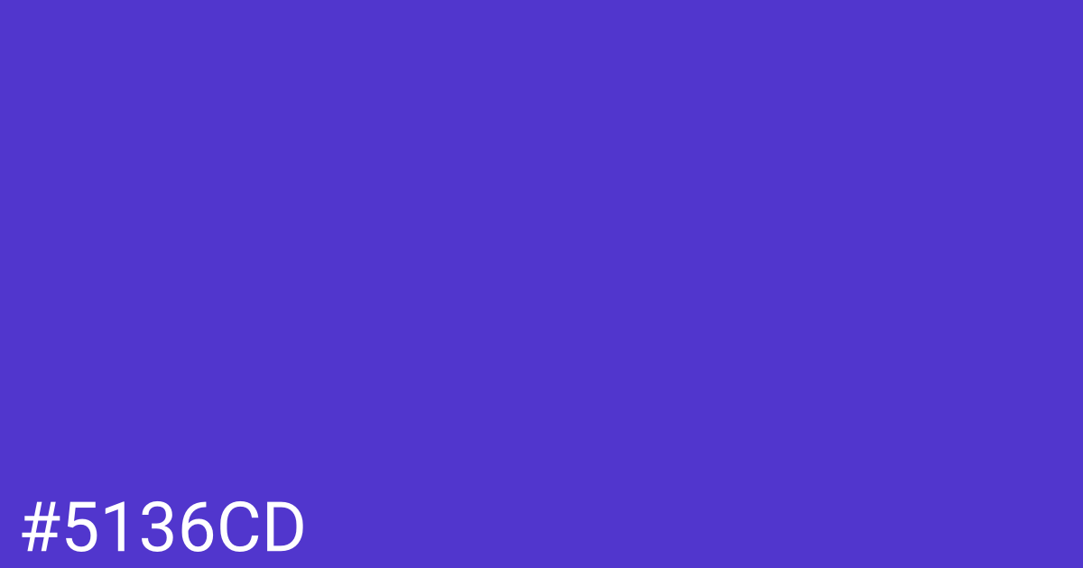 Hex color #5136cd graphic