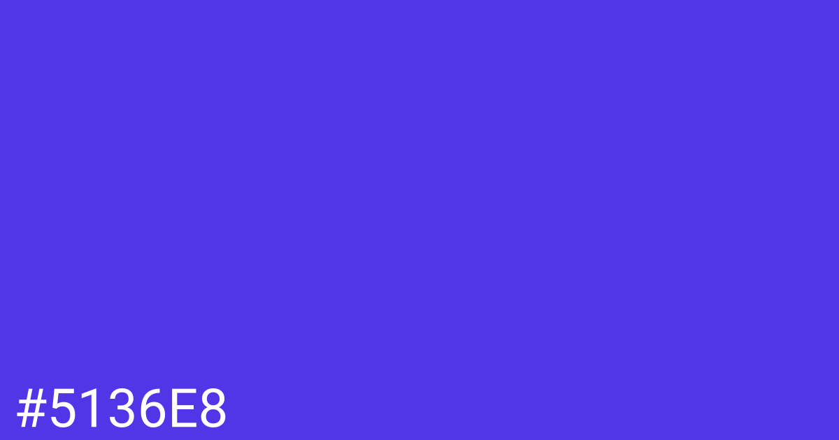 Hex color #5136e8 graphic