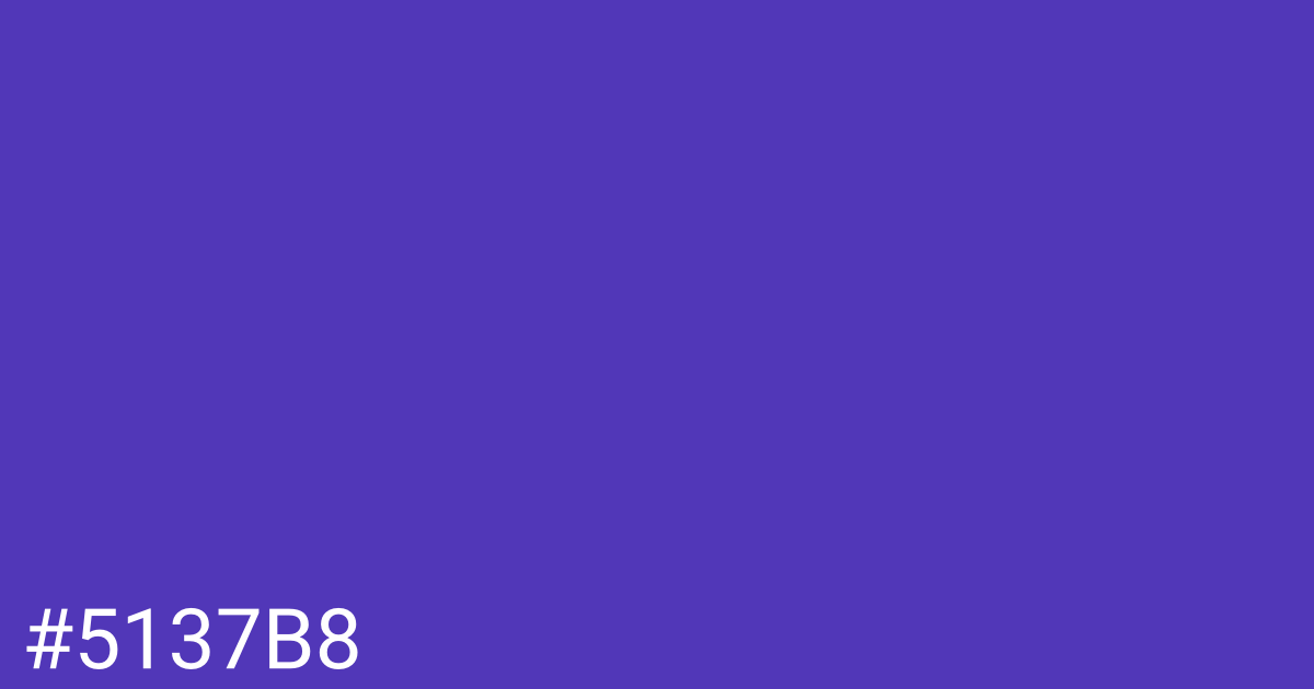 Hex color #5137b8 graphic