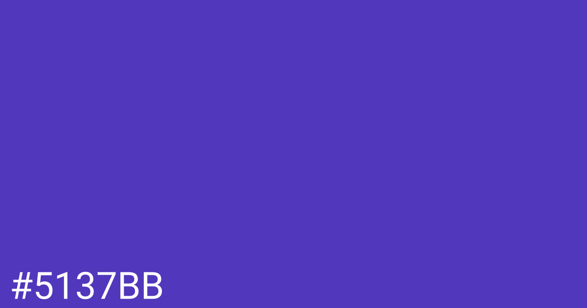 Hex color #5137bb graphic