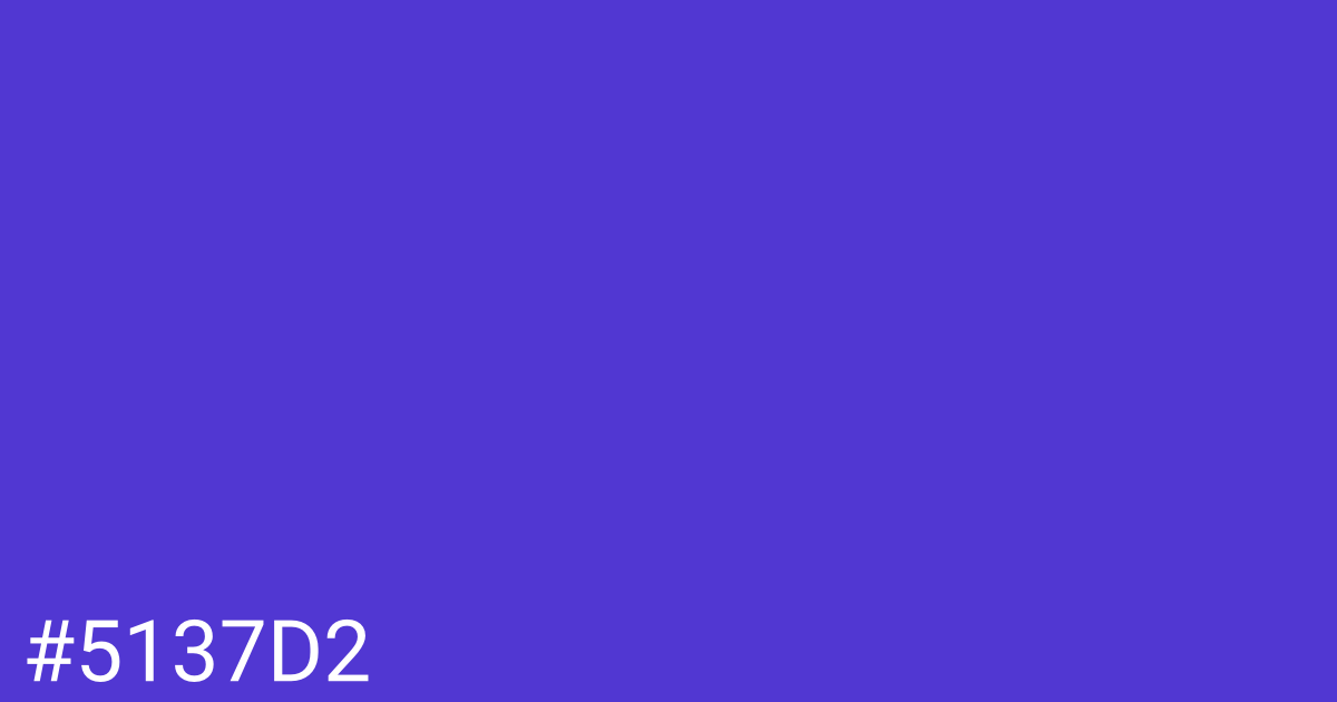 Hex color #5137d2 graphic