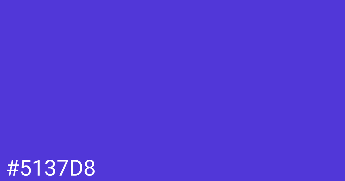 Hex color #5137d8 graphic