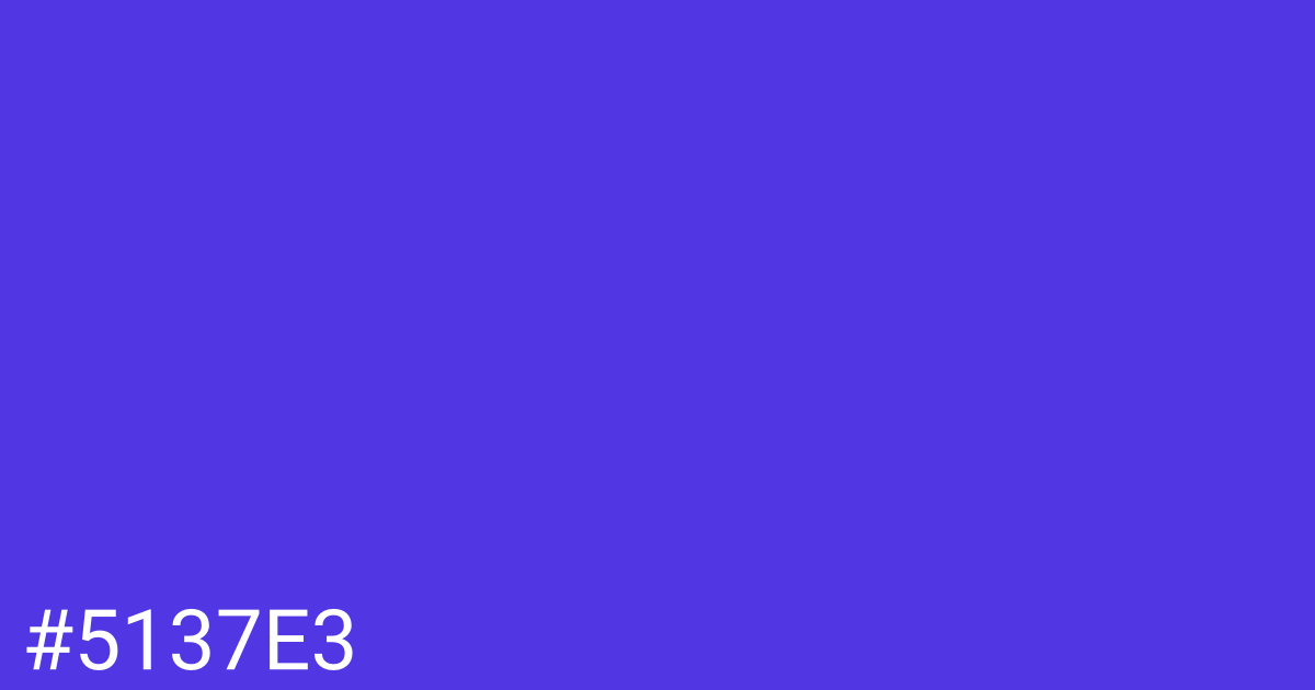 Hex color #5137e3 graphic