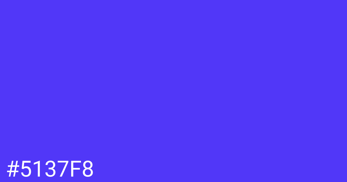 Hex color #5137f8 graphic