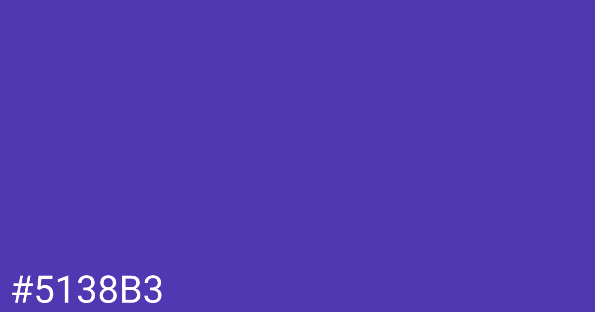 Hex color #5138b3 graphic