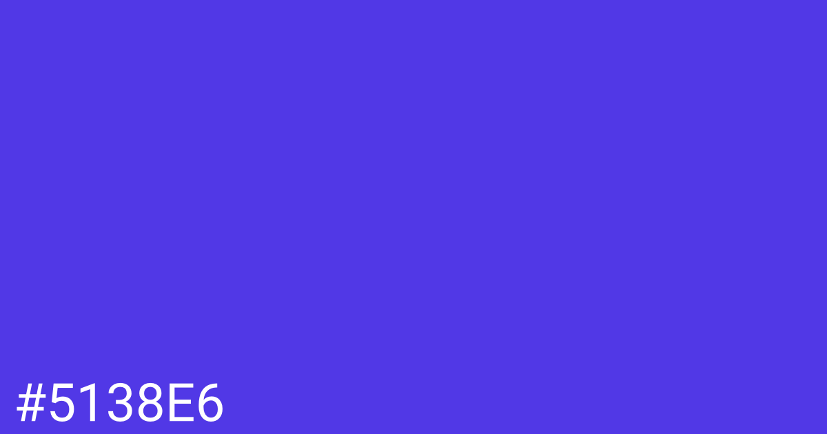 Hex color #5138e6 graphic