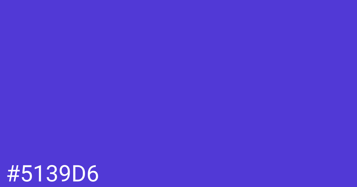 Hex color #5139d6 graphic