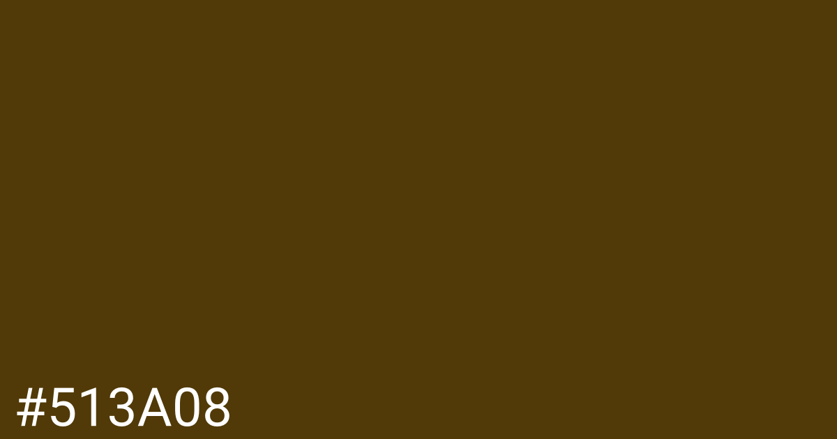 Hex color #513a08 graphic