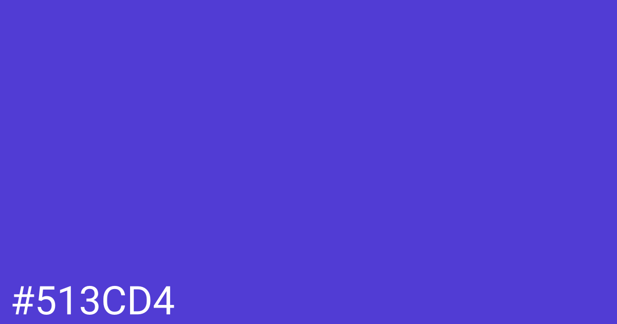 Hex color #513cd4 graphic