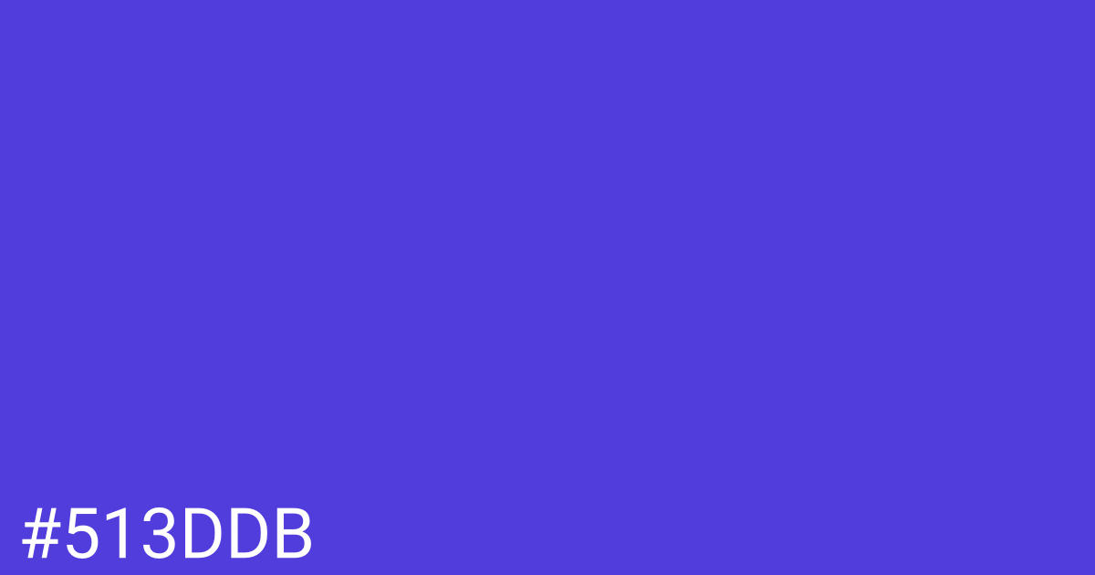 Hex color #513ddb graphic