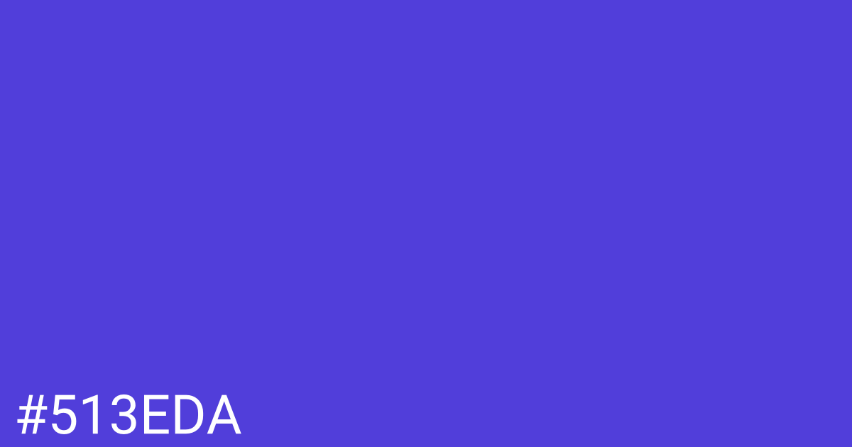 Hex color #513eda graphic