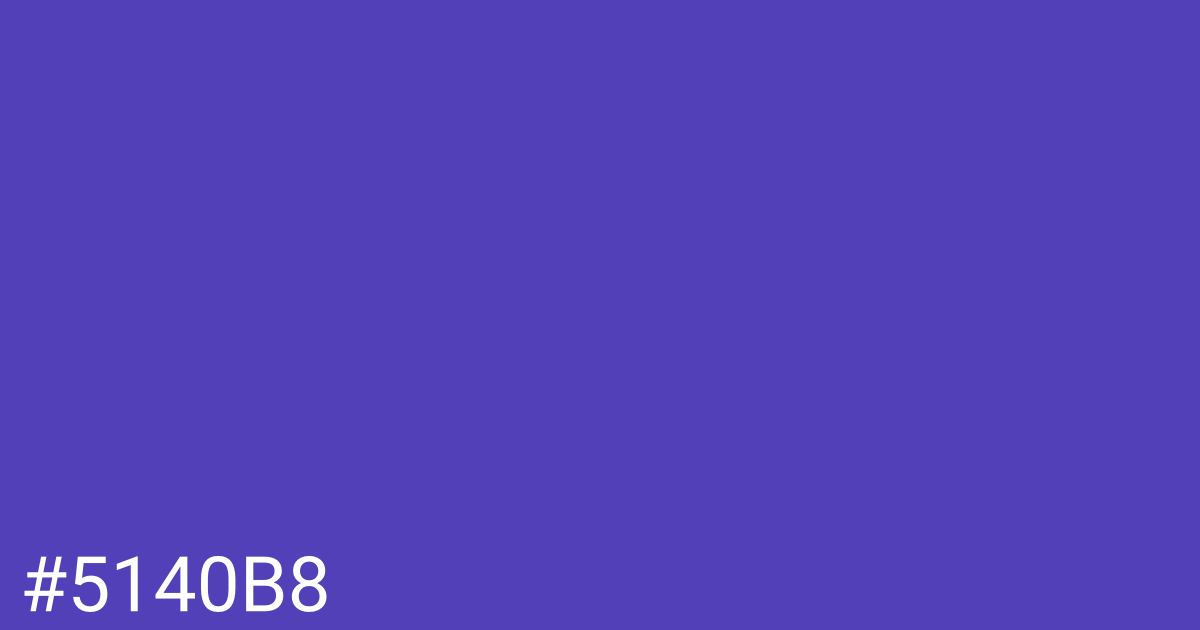 Hex color #5140b8 graphic