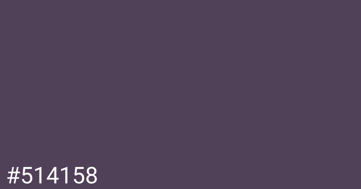 Hex color #514158 graphic