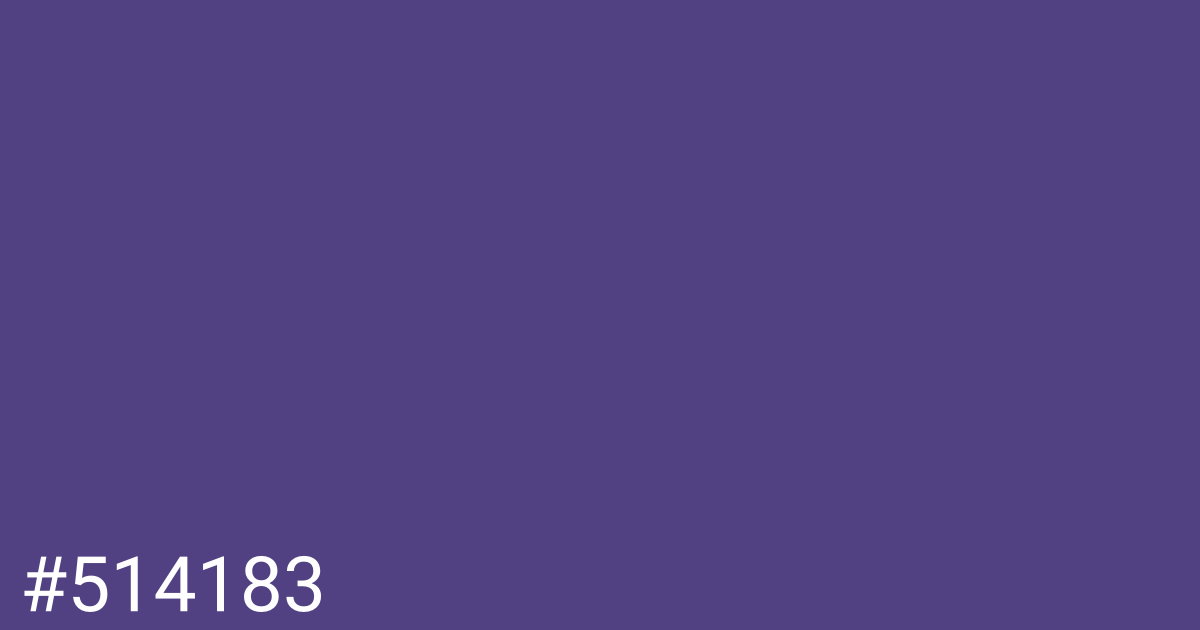 Hex color #514183 graphic