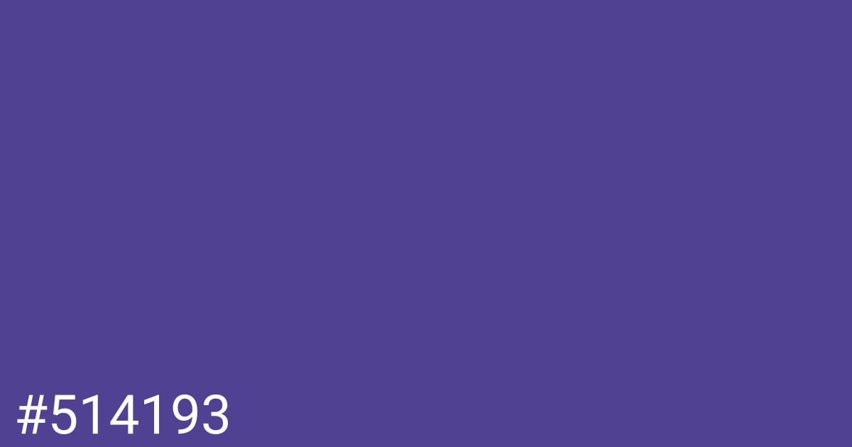 Hex color #514193 graphic