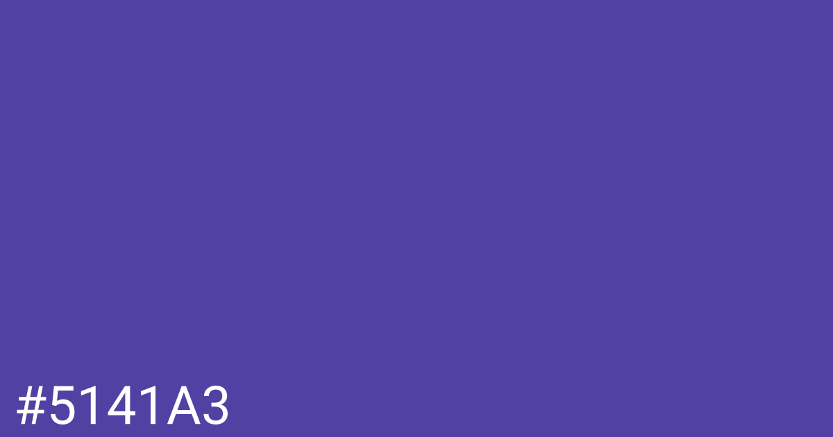 Hex color #5141a3 graphic