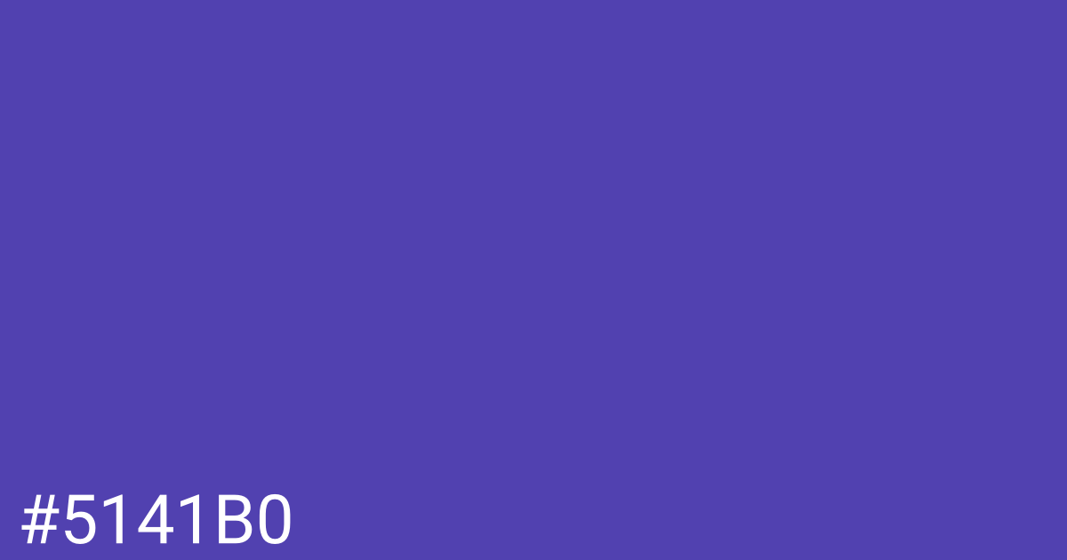 Hex color #5141b0 graphic