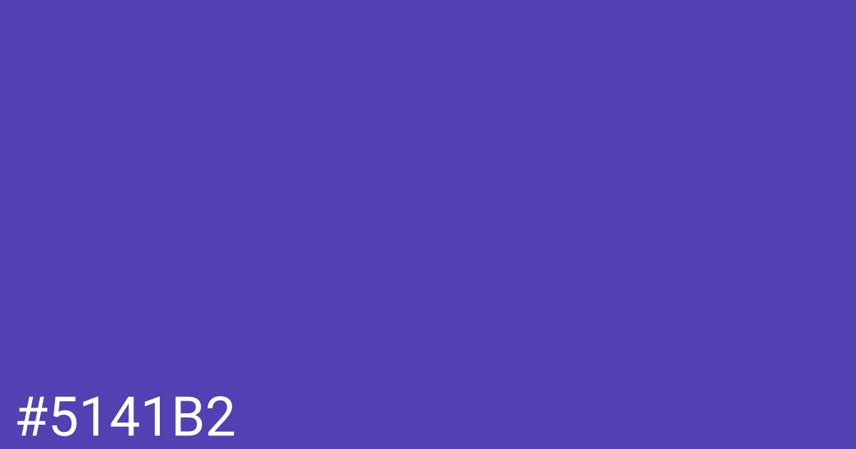 Hex color #5141b2 graphic