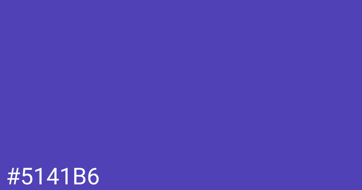 Hex color #5141b6 graphic