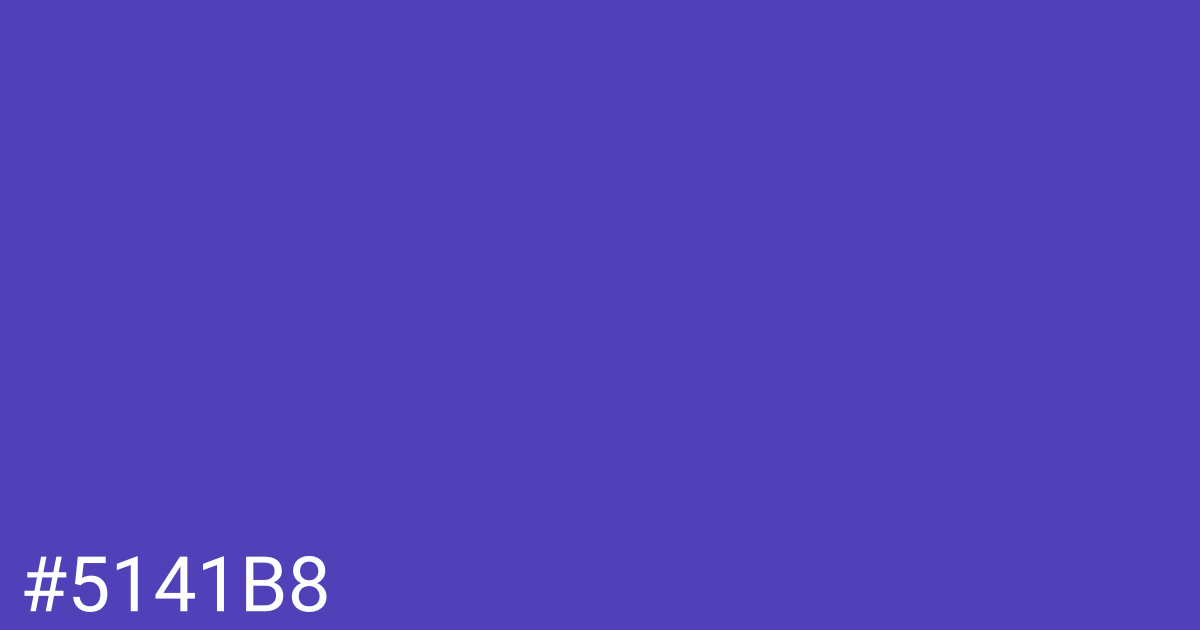 Hex color #5141b8 graphic