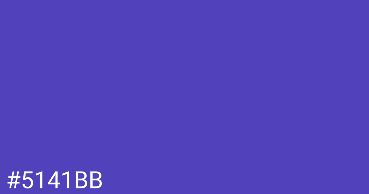 Hex color #5141bb graphic