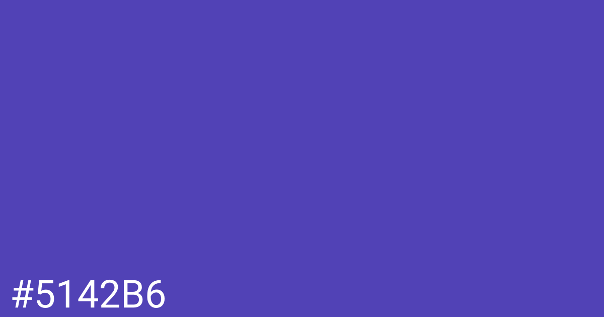 Hex color #5142b6 graphic